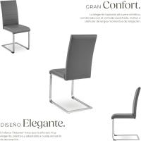 Juego de Sillas de Terciopelo Sillas de Comedor Ergonómicas Versátiles - details 29