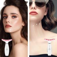 Masajeador facial, Antiarrugas Masajeador Cara Cuello, 45 ℃ y 3 modos de masaje con dispositivo facial, EMS Masajeador Facial eléctrico con 45 ℃ y 3 modos la piel del cuello - details 7
