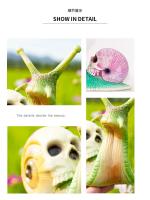Escultura de calavera de caracol, adorno de jardín de Halloween, artesanías de resina creativas góticas, gran oferta - details 12