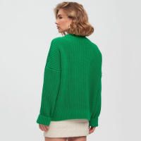 Suéter Casual de Mujer para Otoño e Invierno, Cuello en V, Elegante, Holgado, de Punto. - details 5