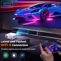 Proyector de Películas para el Hogar Android 13 Q6 300ANSI Wifi6 BT5.4 Resolución 720P - details 3