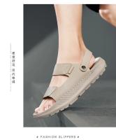 Sandalias de verano para hombre, zapatos informales, zapatillas para exteriores, chanclas para caminar en la playa, comodidad, diseñador de lujo, cuero ligero de moda - details 16