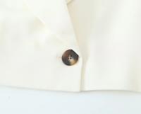 TRAFZA-Blazer de tendencia para mujer, traje recortado de curva elegante con bolsillos en el pecho, para ir a la Oficina, novedad - details 8