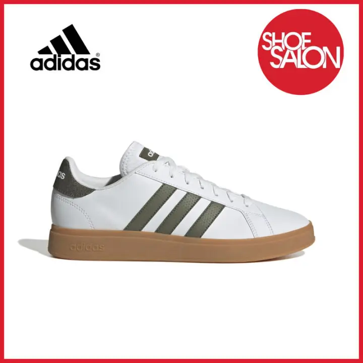 Leten Grand Court Base 2.0 Zapatos para hombre Cloud White/Olive Strata/GUM10 IH4717 Calcomanía - 1