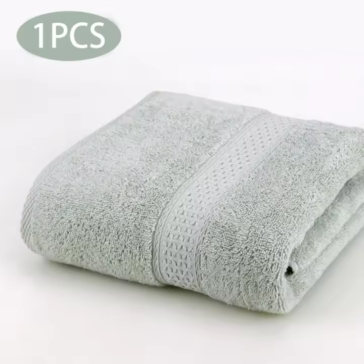 Toalla absorbente de microfibra para baño, Toalla de microfibra para ducha, baño, hotel familiar, lavado de manos puro, 100% algodón - 1