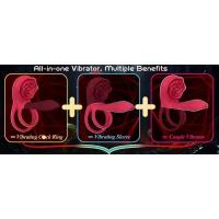 Embalaje privado SEXY Rose Ring Vibrador Potente Estimulador de manga Retraso de la eyaculación Punto G Masajeador de clítoris Juguete sexual para pareja 18+ - details 4