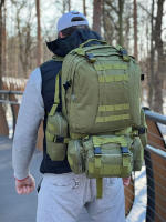 Mochila de senderismo 4 en 1 de 50l para hombre, bolsa de asalto multifuncional impermeable, desmontable, para exteriores - details 22
