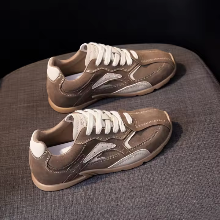 Nuevo cuero versátil transpirable retro Dexun zapatos de mujer planos zapatos deportivos casuales - 1