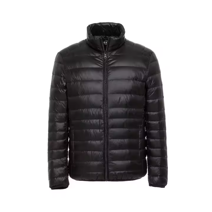 Chaqueta de plumón ultraligera para hombre, cortavientos de plumas, abrigo cálido portátil ligero, 5XL, 6XL - 1