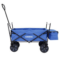 Carro de Mano Plegable 70 Kg - Carrito Playa Techo - Barra Telescópica - Ruedas Giratorias 360 ° - details 4
