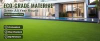 SucceBuy Alfombra de césped artificial - 35 mm de grosor, césped verde para decoración de patio y césped, fácil de limpiar, orificios de drenaje, ideal para el hogar en interiores y exteriores, tapetes para perros - details 1