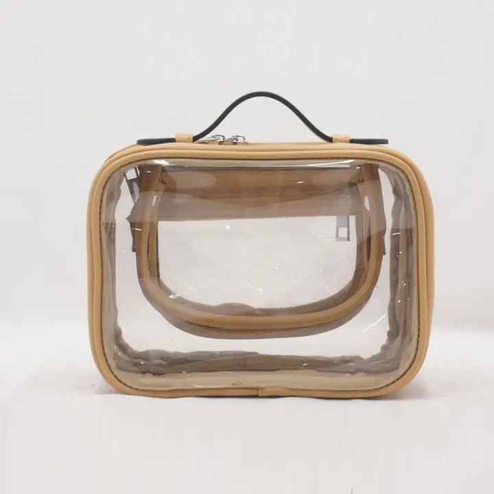 Bolsa de Cosméticos Impermeable Multifuncional de Doble Capa para Viaje con Gran Capacidad para Cepillos de Maquillaje Organizador de Estantería - 1