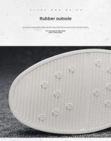 Zapatos informales versátiles para hombre, botas bajas planas, transpirables, color blanco, Otoño, 2025 - details 6
