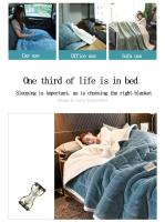 Mantas cálidas para la cama, edredón de franela gruesa de 3 capas, suave y cómodo, lavable, Otoño e Invierno - details 11