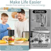 Sellador al vacío Mason, kit para hacer tapas de tarros de boca ancha y regulares para conservación de alimentos, vendedor eléctrico - details 4