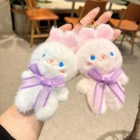 Llavero de conejito lindo de moda muñeca de juguete de peluche muñeca de adornos colgantes - details 3