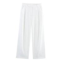 - Conjunto de oficina informal a juego para mujer, conjunto de pantalones largos y camisola de dos piezas con patrón sólido - details 6