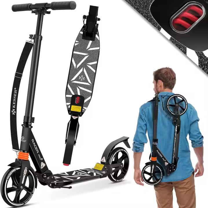 Scooter de Ciudad Pro-S Rueda Grande PU 205mm Soportes de Doble Suspensión - 1