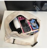 Riñonera de gran capacidad para mujer, bolsos de hombro tipo bandolera, riñonera informal, bolso sencillo para teléfono, riñonera de pana, bolso de plátano para mujer - details 36