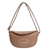 Bolso de sillín coreano informal, bolso de hombro de lujo bordado, bolsos de cuero Pu con letras para mujer - details 4