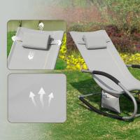 jardín Mecedora con reposapiés Tumbona ergonómica Negro OGS28-SCHx2 ES - details 68
