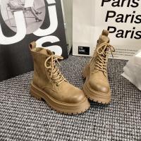 Las mujeres de suela gruesa botines, botas de motorista británico mejorado, otoño e invierno nuevo estilo - details 10