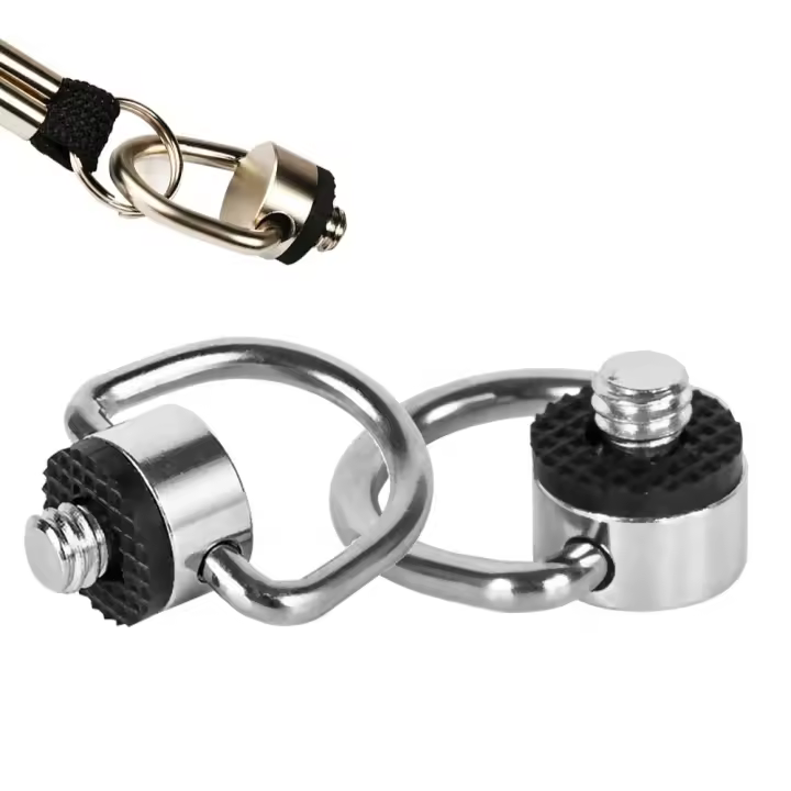 Tornillo de Anillo D de Acero Inoxidable Soporte de Fijación de Cámara Hilo de 1/4"-20 - 1