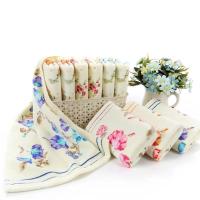 Toalla con estampado de flores para bebé, paño de baño suave y absorbente, de algodón, para ducha y cara, 74x34cm - details 5