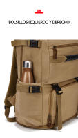 Bolsa de viaje de lona para hombre, mochila de gran capacidad, capacidad expandible, con interfaz USB - details 11
