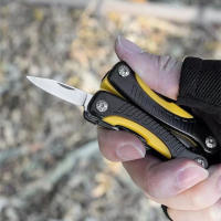 Alicates Multifuncionales Plegables Con Destornillador Y Cuchillo De Acero Inoxidable Herramienta Táctica Portátil Para Caza Camping Senderismo - details 3