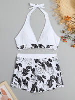 Conjunto de Bikini con realce para mujer, traje de baño de dos piezas con realce, cintura alta, estilo veraniego, 2023 - details 8