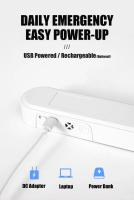 Lámpara de escritorio remota, 48cm, 32cm, luz nocturna colgante magnética, lámpara de mesa recargable por USB, luz de lectura LED para gabinete, espejo de noche - details 9