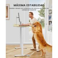 Escritorio Elevable Eléctrico Mesa Ajustable en Altura 120x60 cm Mesa de Oficina con Panel Inteligente de 4 Memorias Escritorio con Gancho para Mochila y Tablero Ensamblaje (Marrón Vintage) - details 26