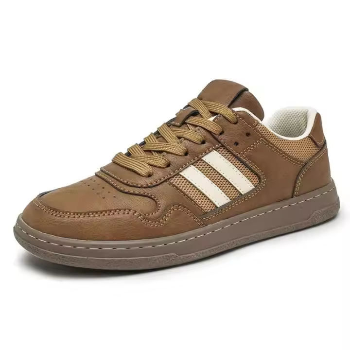 Nuevas patines de hielo deportivos planos informales de cuero para hombre, diseño alemán, zapatos de entrenamiento clásicos para jóvenes, elegantes - 1