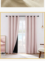 Cortinas Modernas de salón, 2 Piezas, Opacas térmicas con Ojales, Aislantes, frío y Calor - details 13