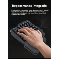 K5 teclado de una sola mano deslumbrar color sensación mecánica periféricos informáticos convertidor de pollo teclado de juegos se aplica - details 5