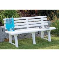 Banco Resina Blanco 145x49 cm. - details 5