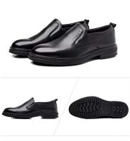 Nuevos zapatos de vestir con cordones y punta redonda informales de negocios para hombres de piel de vaca - details 8