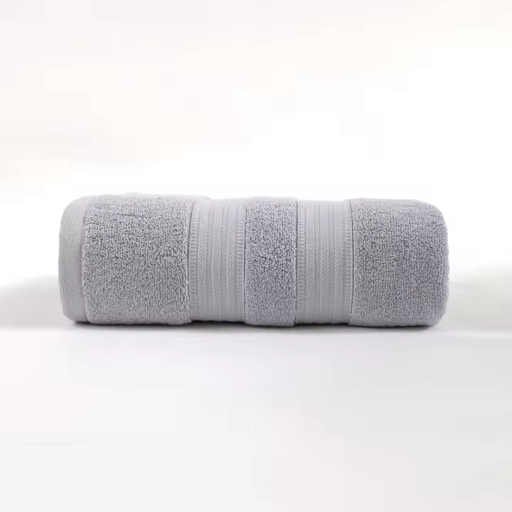 Supermercado peinado algodón satén archivo toalla de baño hogar baño diario adulto suave absorbente algodón - 1