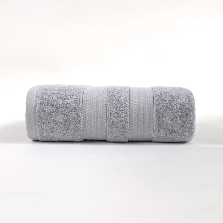 Supermercado peinado algodón satén archivo toalla de baño hogar baño diario adulto suave absorbente algodón - 1