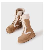 Botines de moda, botas cortas gruesas de tacón alto. - details 8