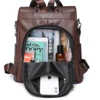 Mochila antirrobo de cuero para mujer, morral de viaje de alta calidad, Color sólido, A la moda, para adolescentes, 2024 - details 17