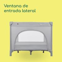 arque para bebé, Cuna de Viaje, Cama Infantil, Espacioso y Bien ventilado con Dimensiones 100 x 100 x 76 cm, Cierre Compacto y Bolsa de Transporte, Color Mineral Grafito - details 10