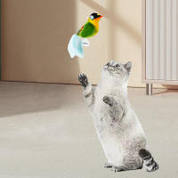 Juguete de peluche interactivo con sonido electrónico de pájaro t para suministros para mascotas de interior - details 1