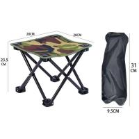 Fold Camping Stool Fishing Seat Lounger Chair Ottoman Compact Outdoor Foot Stool Portable Footstool for Lounge Patio Camping