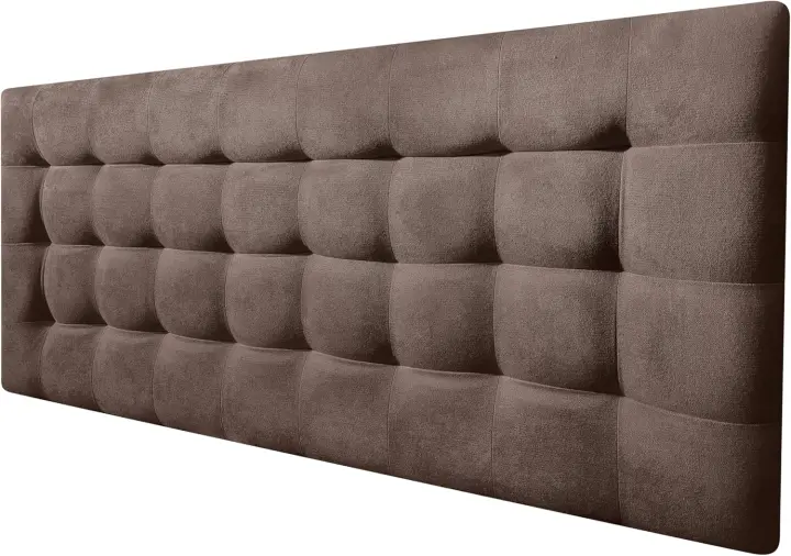 Cabecero Cama Canadá Deluxe - Cabecero Tapizado Acolchado de Tela Antimanchas - Cabecero Premium Dormitorio (Beige, 135x70) - 1