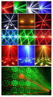 Luz de Escenario LED de 80W 6en1 Haz de Láser Estroboscópico DJ para Fiesta Control Remoto RGBW - details 1