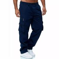 Pantalones cargo para hombre, Pantalón recto informal, otoño - details 3