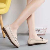 Zapatos de cuero de mujer suaves, informales, con fondo plano, cómodos, para el cuidado diario - details 7