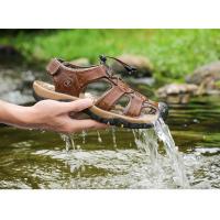 Sandalias De Cuero Genuino Para Hombre Zapatos De Verano Resistentes Al Agua Para Exterior Sandalias De Cuero Para Hombre - details 8